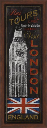 Framed London Tours Print