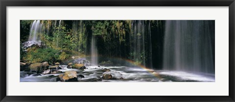 Framed Waterfall in Dunsmuir, Siskiyou County, California Print