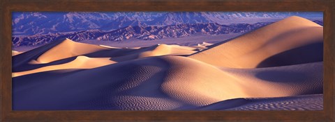 Framed Sand Dunes and Mountains, Death Valley National Park, California Print