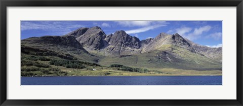 Framed Hills, Cuillins, Loch Slapin, Isle Of Skye, Scotland Print