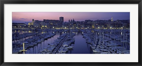 Framed Marseille, Bouches-Du-Rhone, Provence-Alpes-Cote d&#39;Azur, France Print