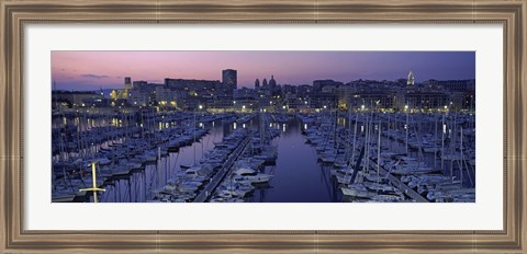 Framed Marseille, Bouches-Du-Rhone, Provence-Alpes-Cote d&#39;Azur, France Print