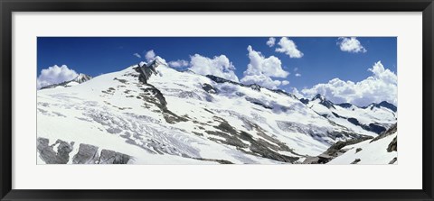 Framed Snowcapped mountains, Grossvenediger, Salzburg, Austria Print