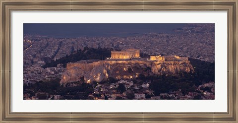 Framed Acropolis of Athens, Athens, Attica, Greece Print