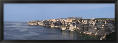 Framed Cliffs on the coast, Bonifacio, Corsica, France Print