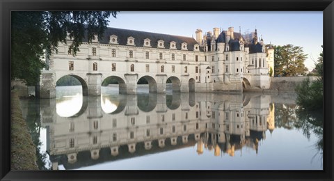 Framed Chateau De Chenonceau, Indre-Et-Loire, Loire Valley, Loire River, Region Centre, France Print