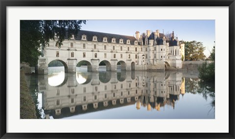 Framed Chateau De Chenonceau, Indre-Et-Loire, Loire Valley, Loire River, Region Centre, France Print