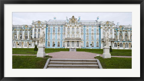 Framed Blue Facade of Catherine Palace, St. Petersburg, Russia Print