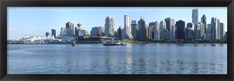 Framed Skyscrapers at the waterfront, Canada Place, Vancouver, British Columbia, Canada 2011 Print