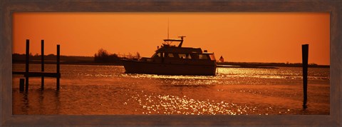 Framed Small yachts in the Atlantic ocean, Intracoastal Waterway, Charleston, Charleston County, South Carolina, USA Print