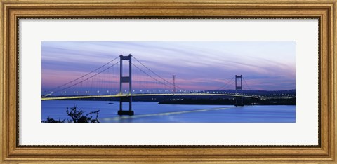 Framed Severn Bridge, Aust, Gloucestershire, England Print