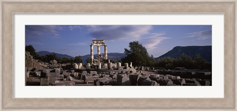 Framed Ruins of a temple, The Tholos, Delphi, Greece Print