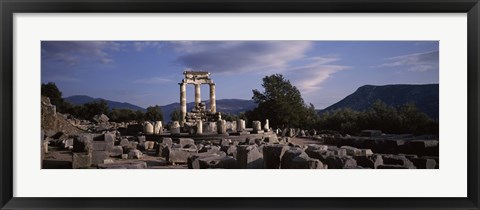 Framed Ruins of a temple, The Tholos, Delphi, Greece Print