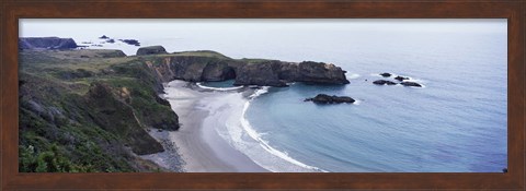 Framed Cove on North Coast, California, USA Print