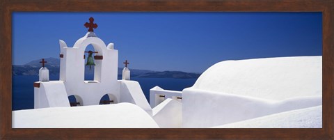 Framed Church, Oia, Santorini, Cyclades Islands, Greece Print