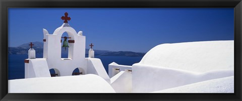 Framed Church, Oia, Santorini, Cyclades Islands, Greece Print