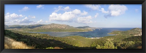 Framed Islands in the sea, Capo Malfatano, Costa Del Sud, Sulcis, Sardinia, Italy Print