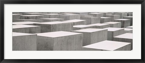 Framed Holocaust memorial, Monument to the Murdered Jews of Europe, Berlin, Germany Print