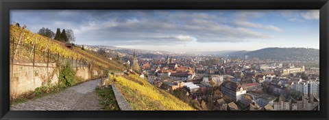 Framed Houses in a village, Esslingen am Neckar, Stuttgart, Baden-Wurttemberg, Germany Print