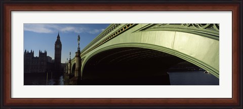 Framed Westminster Bridge, Big Ben, Houses Of Parliament, City Of Westminster, London, England Print