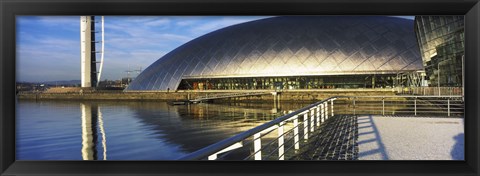 Framed Close Up of the Glasgow Science Centre in River Clyde, Glasgow, Scotland Print