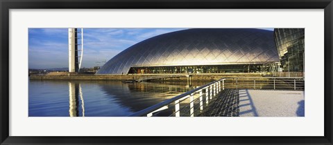 Framed Close Up of the Glasgow Science Centre in River Clyde, Glasgow, Scotland Print