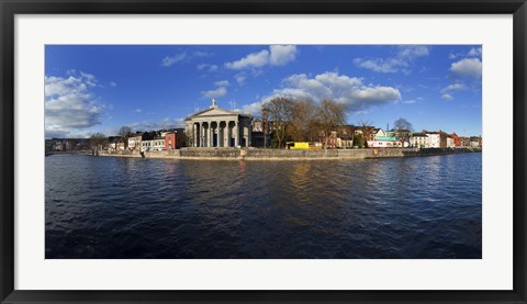 Framed St Mary&#39;s Church beside the River Lee, Cork City, Ireland Print