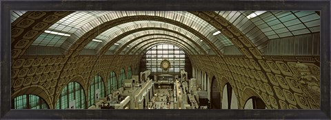 Framed Interiors of a museum, Musee d&#39;Orsay, Paris, Ile-de-France, France Print