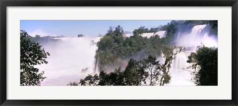 Framed Floodwaters at Iguacu Falls, Argentina-Brazil Border Print