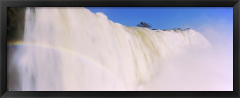 Framed Floodwaters at Iguacu Falls, Brazil Print