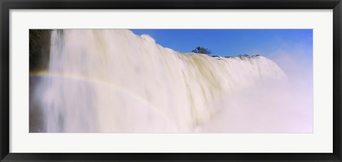 Framed Floodwaters at Iguacu Falls, Brazil Print