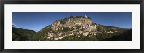 Framed Rocamadour, Canyon De l&#39;Alzou, Lot, Midi-Pyrenees, France Print