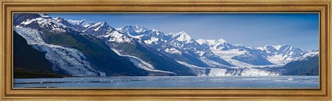 Framed Snowcapped mountains at College Fjord of Prince William Sound, Alaska, USA Print