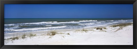 Framed Surf on the beach, St. Joseph Peninsula State Park, Florida, USA Print