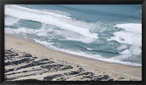 Framed Aerial view of Pismo Beach, San Luis Obispo County, California, USA Print