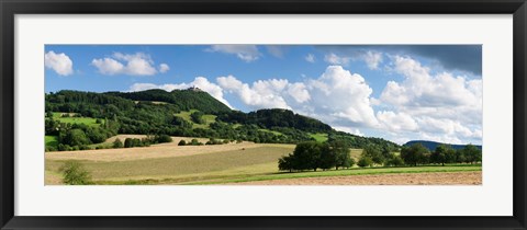 Framed Castle on a hill, Teck Castle, Kirchheim unter Teck, Swabian Alb, Baden-Wurttemberg, Germany Print