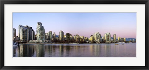 Framed Skyscrapers at the waterfront, Yaletown, Vancouver Island, British Columbia, Canada 2011 Print