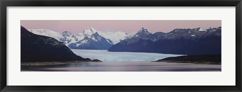 Framed Glaciers and mountains, Moreno Glacier, Argentine Glaciers National Park, Patagonia, Argentina Print