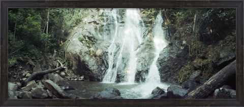 Framed Waterfall in a forest, Chiang Mai, Thailand Print