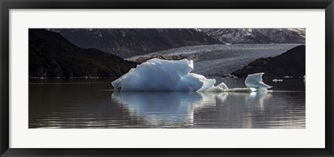 Framed Iceberg in a lake, Gray Glacier, Torres del Paine National Park, Magallanes Region, Patagonia, Chile, Lake Print