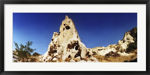 Framed View of caves, Cappadocia, Central Anatolia Region, Turkey Print