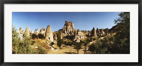 Framed Caves and Fairy Chimneys in Cappadocia, Central Anatolia Region, Turkey Print