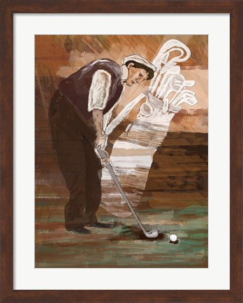 Framed Time to Putt Print