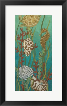 Framed Aquatic Life I Print