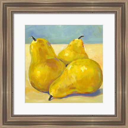 Framed Tres Pears Print