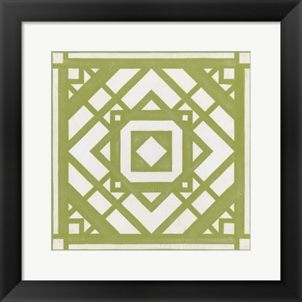 Framed Modern Quilt VIII Print