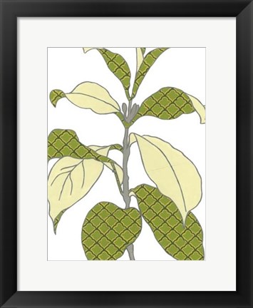 Framed Modern Foliage I Print