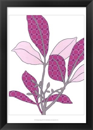 Framed Modern Foliage III Print