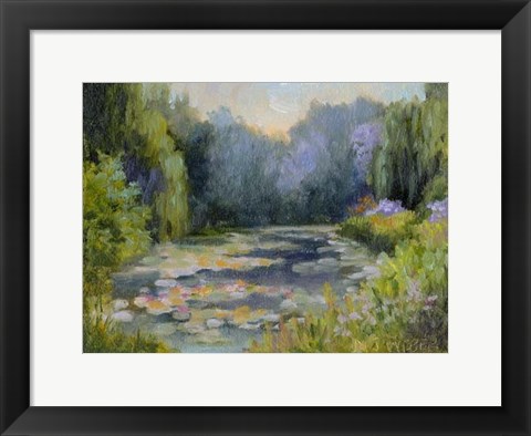 Framed Monet&#39;s Garden I Print