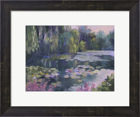 Framed Monet&#39;s Garden II Print